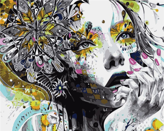 Portrait Paint By Numbers Kits UK For Adult ZC3063