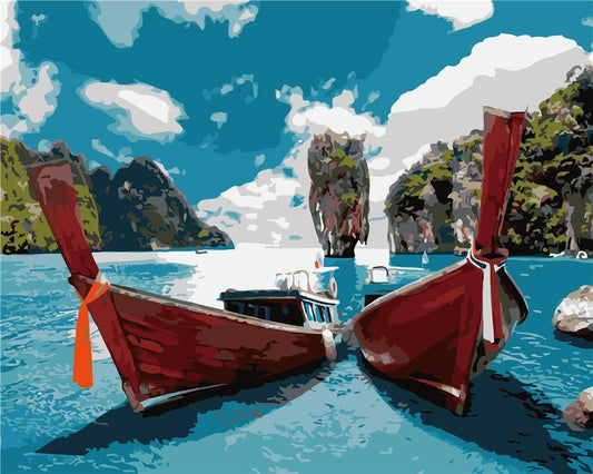 Landscape Paint By Numbers Kits UK For Adult ZC3072