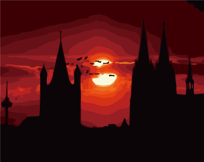 Landscape Paint By Numbers Kits UK For Adult ZC3092