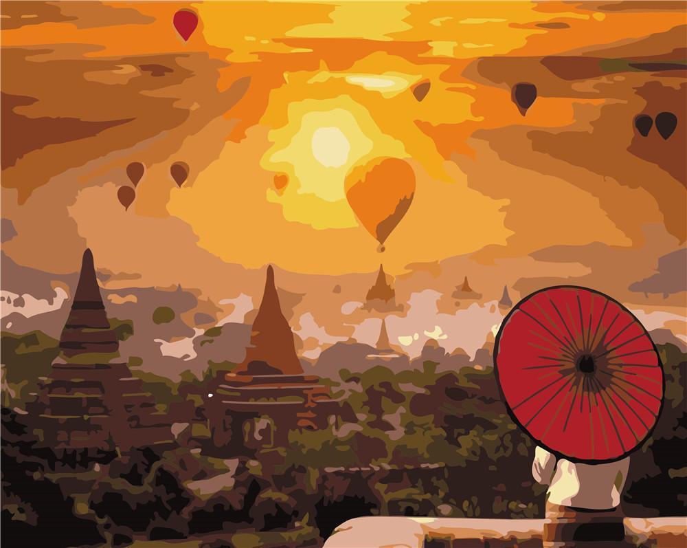 Landscape Paint By Numbers Kits UK For Adult ZC3102