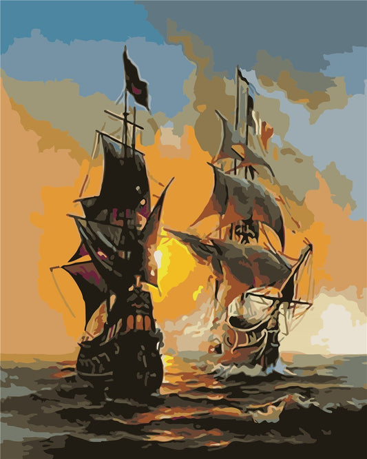 Landscape Paint By Numbers Kits UK For Adult ZC3121