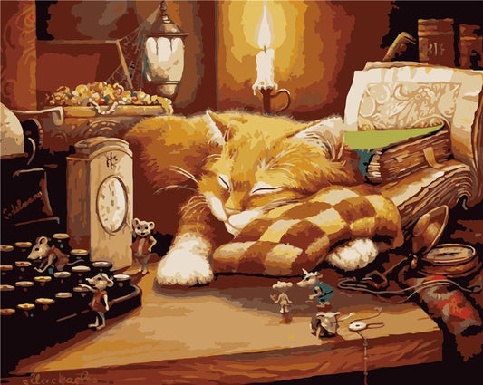 Cat & Dog Paint By Numbers Kits UK ZC3141