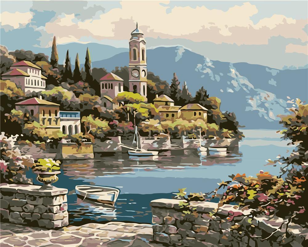 Landscape Paint By Numbers Kits UK For Adult ZC3145