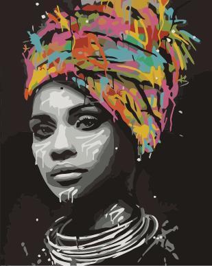 Portrait Paint By Numbers Kits UK For Adult pbn9689