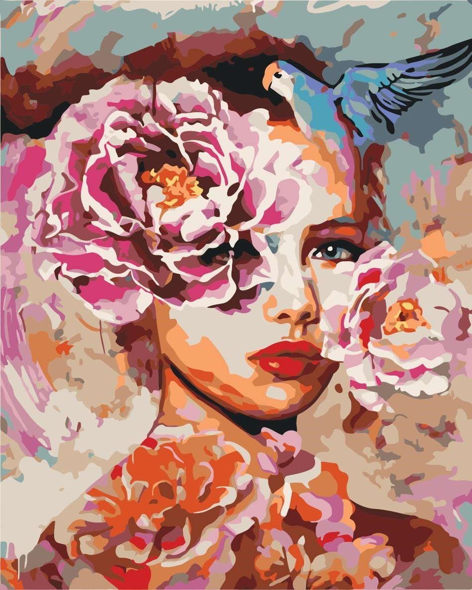 Portrait Paint By Numbers Kits UK For Adult q3498
