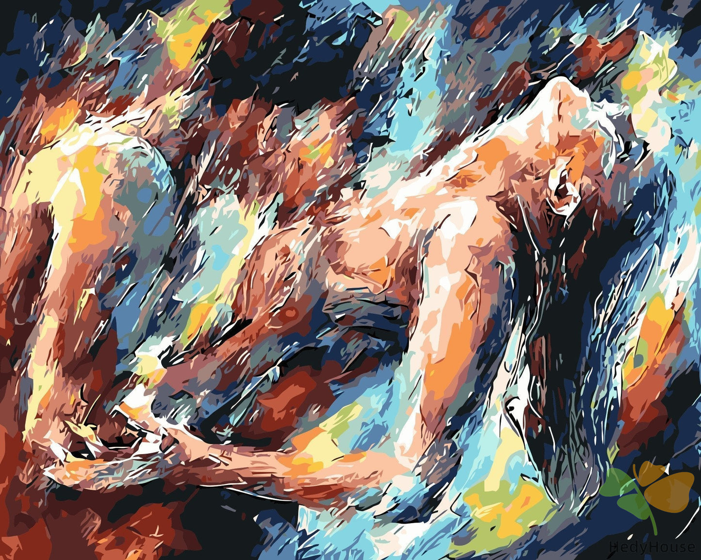 Abstract Paint By Numbers Kits UK wm-014