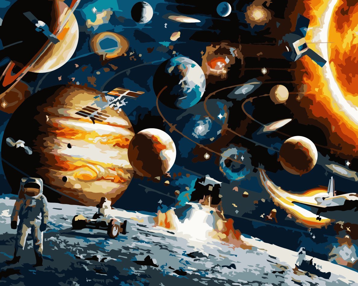 Landscape Paint By Numbers Kits UK For Adult wm-1014