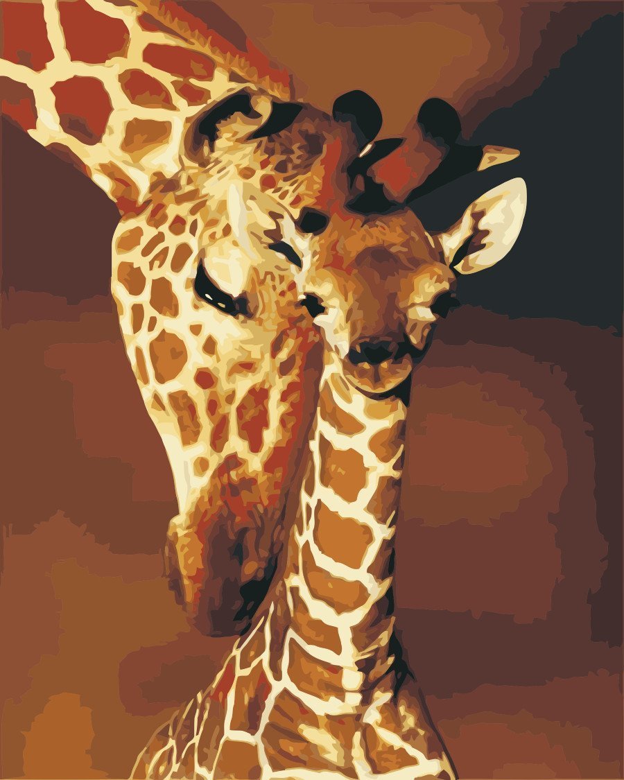 Animal Paint By Numbers Kits UK For Adult wm-1349