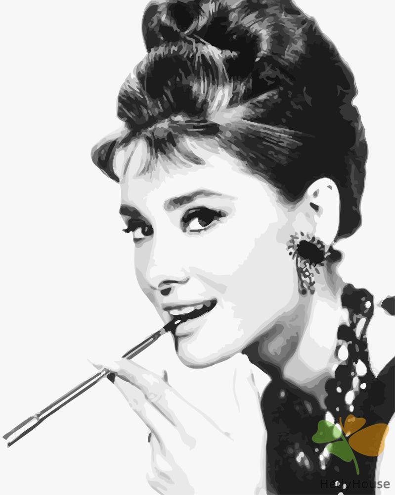 Portrait Paint By Numbers Kits UK AHBW1201