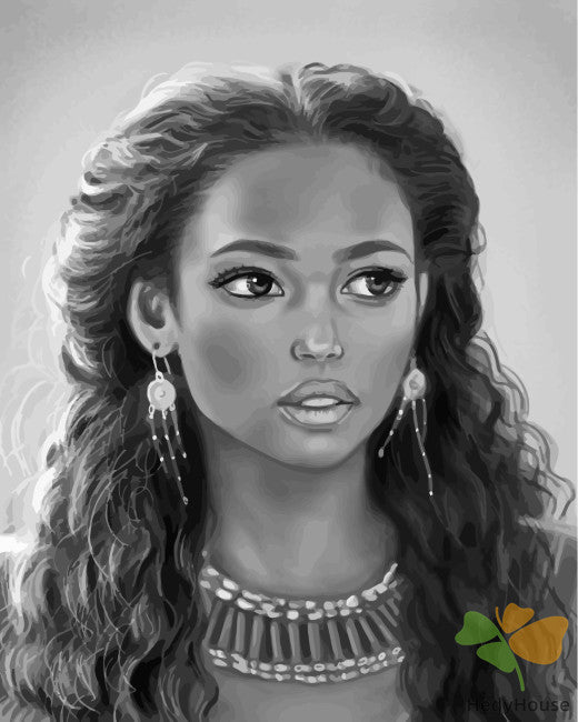 Portrait Paint By Numbers Kits UK BLA202