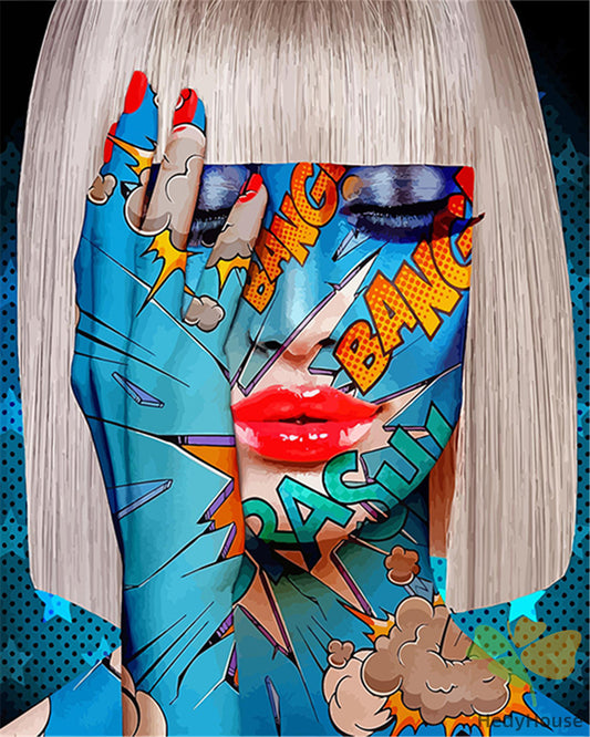 Portrait Paint By Numbers Kits UK BR2006