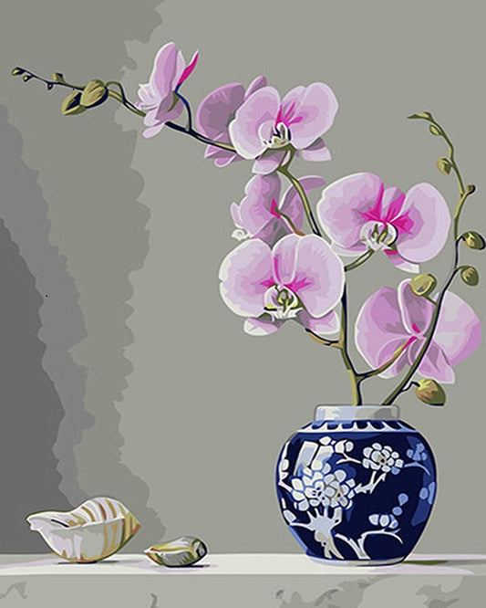 Flower Paint By Numbers Kits UK For Adult BR2020
