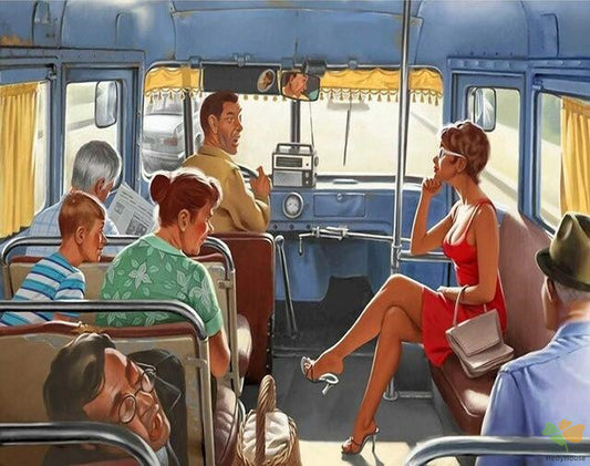 Engine Paint By Numbers Kits UK BUS9233