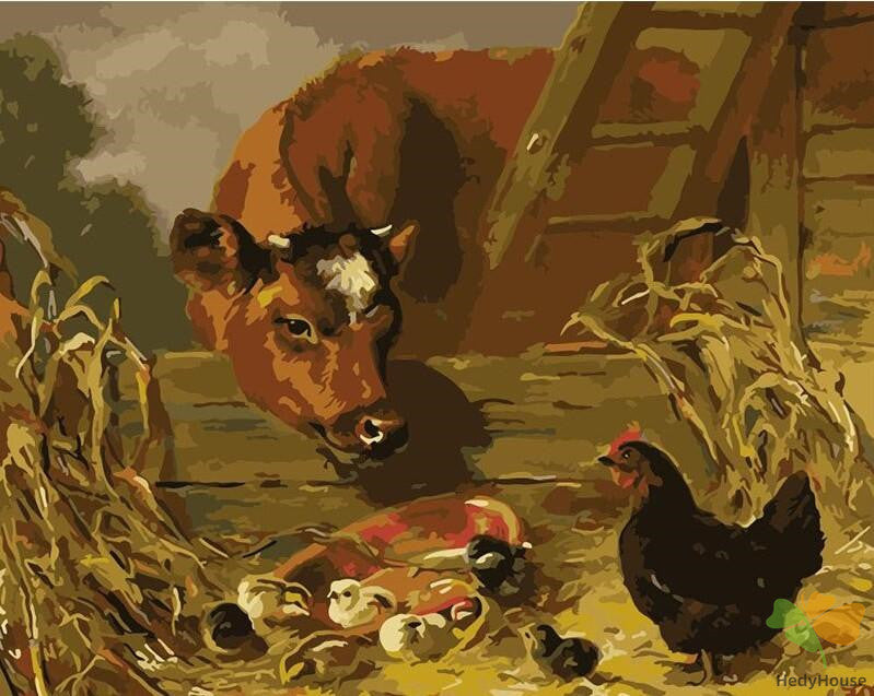 Animal Paint By Numbers Kits UK CAB6724