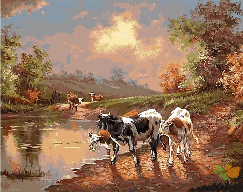 Animal Paint By Numbers Kits UK CAB6725