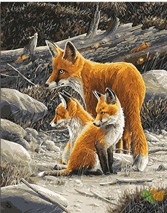 Animal Paint By Numbers Kits UK FOX7745