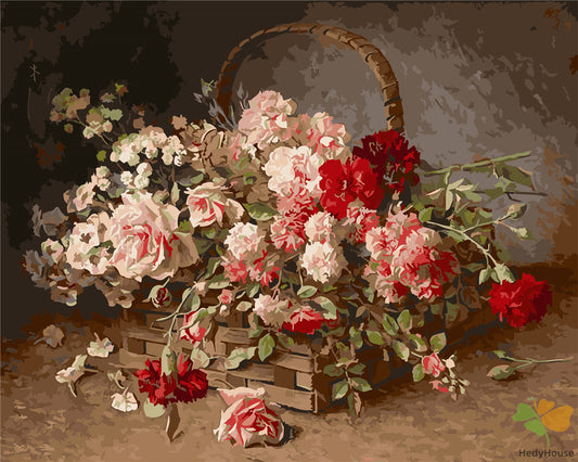 Flower Paint By Numbers Kits UK GX21084