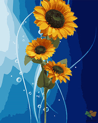Flower Paint By Numbers Kits UK GX21194