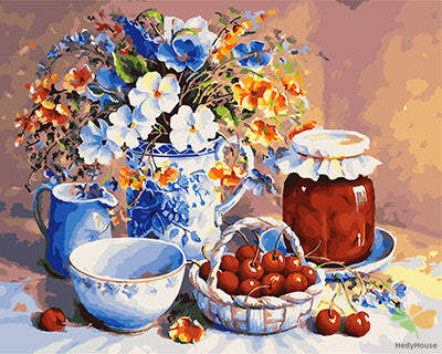 Flower Paint By Numbers Kits UK GX21297