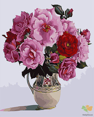 Flower Paint By Numbers Kits UK GX21360