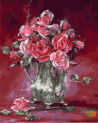 Flower Paint By Numbers Kits UK GX21419