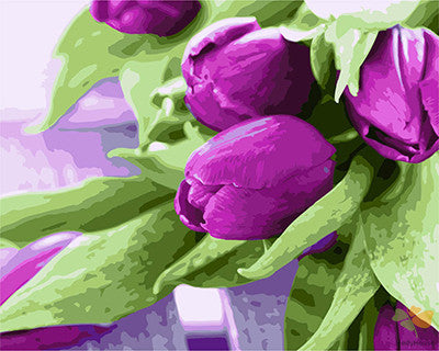 Flower Paint By Numbers Kits UK GX21540