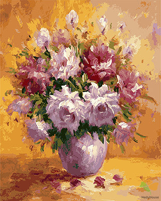 Flower Paint By Numbers Kits UK GX21556