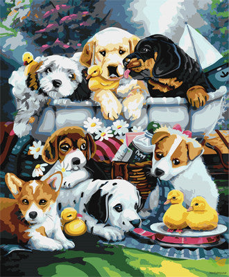 Cat & Dog Paint By Numbers Kits UK GX21568