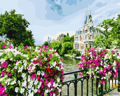 Flower Paint By Numbers Kits UK GX21698