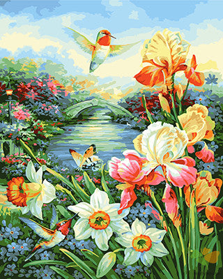 Flower Paint By Numbers Kits UK GX21823