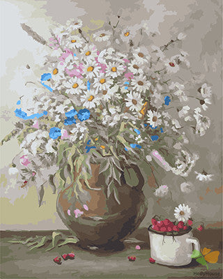 Flower Paint By Numbers Kits UK GX21849