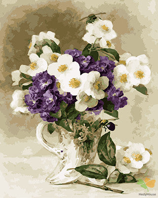 Flower Paint By Numbers Kits UK GX21852