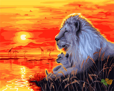 Animal Paint By Numbers Kits UK GX21868