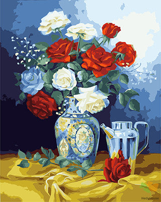 Flower Paint By Numbers Kits UK GX21880