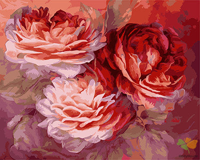 Flower Paint By Numbers Kits UK GX22044