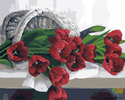 Flower Paint By Numbers Kits UK GX22082