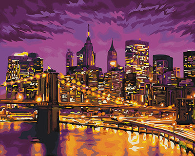 City Paint By Numbers Kits UK GX22287