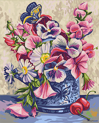 Flower Paint By Numbers Kits UK GX22319