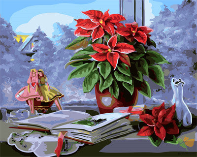 Flower Paint By Numbers Kits UK GX22344
