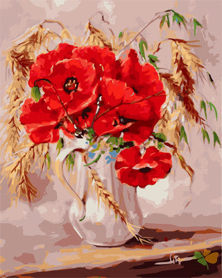 Flower Paint By Numbers Kits UK GX22349