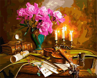 Flower Paint By Numbers Kits UK GX22377