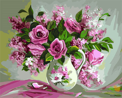 Flower Paint By Numbers Kits UK GX22401