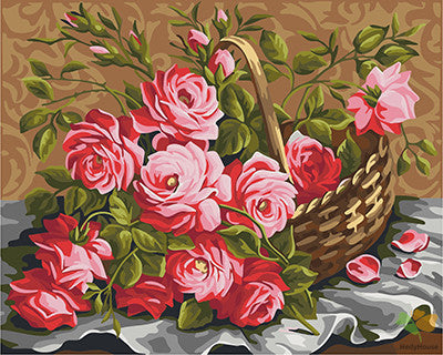 Flower Paint By Numbers Kits UK GX22412
