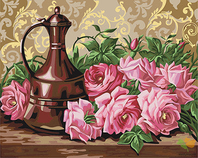 Flower Paint By Numbers Kits UK GX22414
