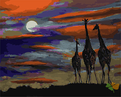 Animal Paint By Numbers Kits UK GX22441