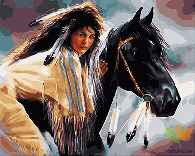 Portrait Paint By Numbers Kits UK GX22537