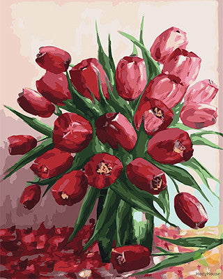 Flower Paint By Numbers Kits UK GX22593