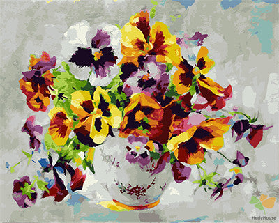 Flower Paint By Numbers Kits UK GX22599