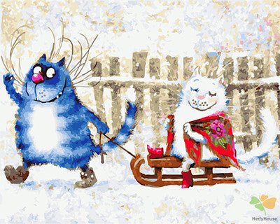 Cartoon Paint By Numbers Kits UK GX22656