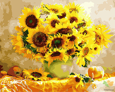 Flower Paint By Numbers Kits UK GX22988